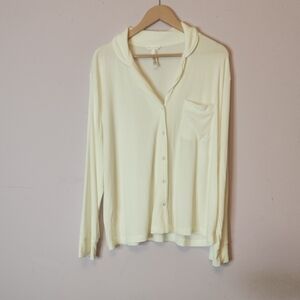 SKIMS Soft Lounge Button Down Shirt, size XL